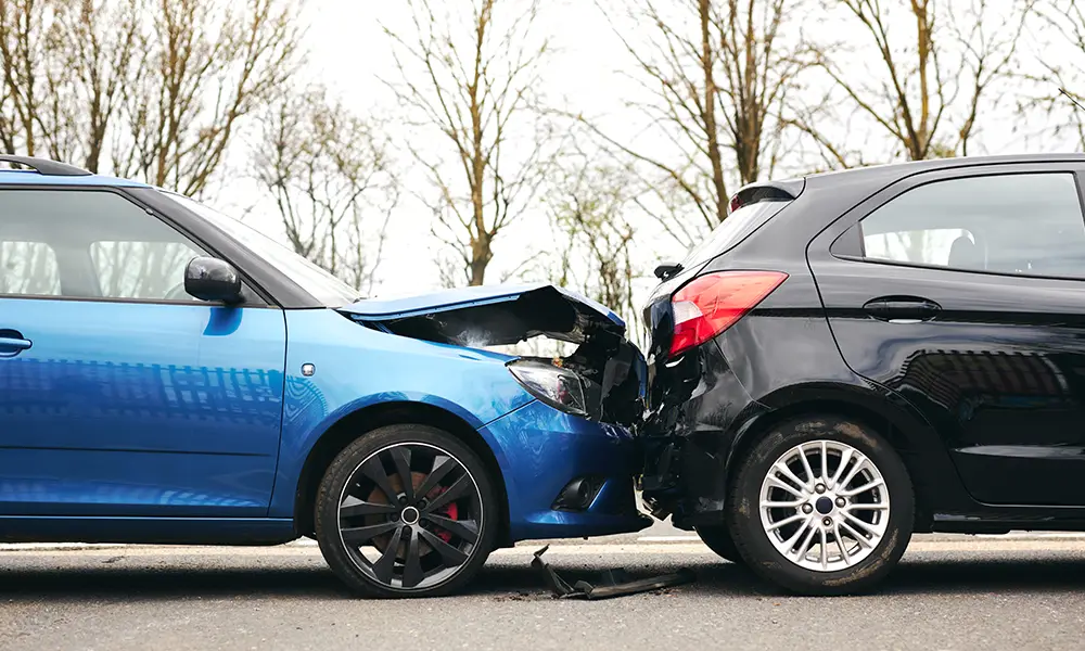 rear-end collision involving 2 cars - rear-end collision lawyer in collinsville il