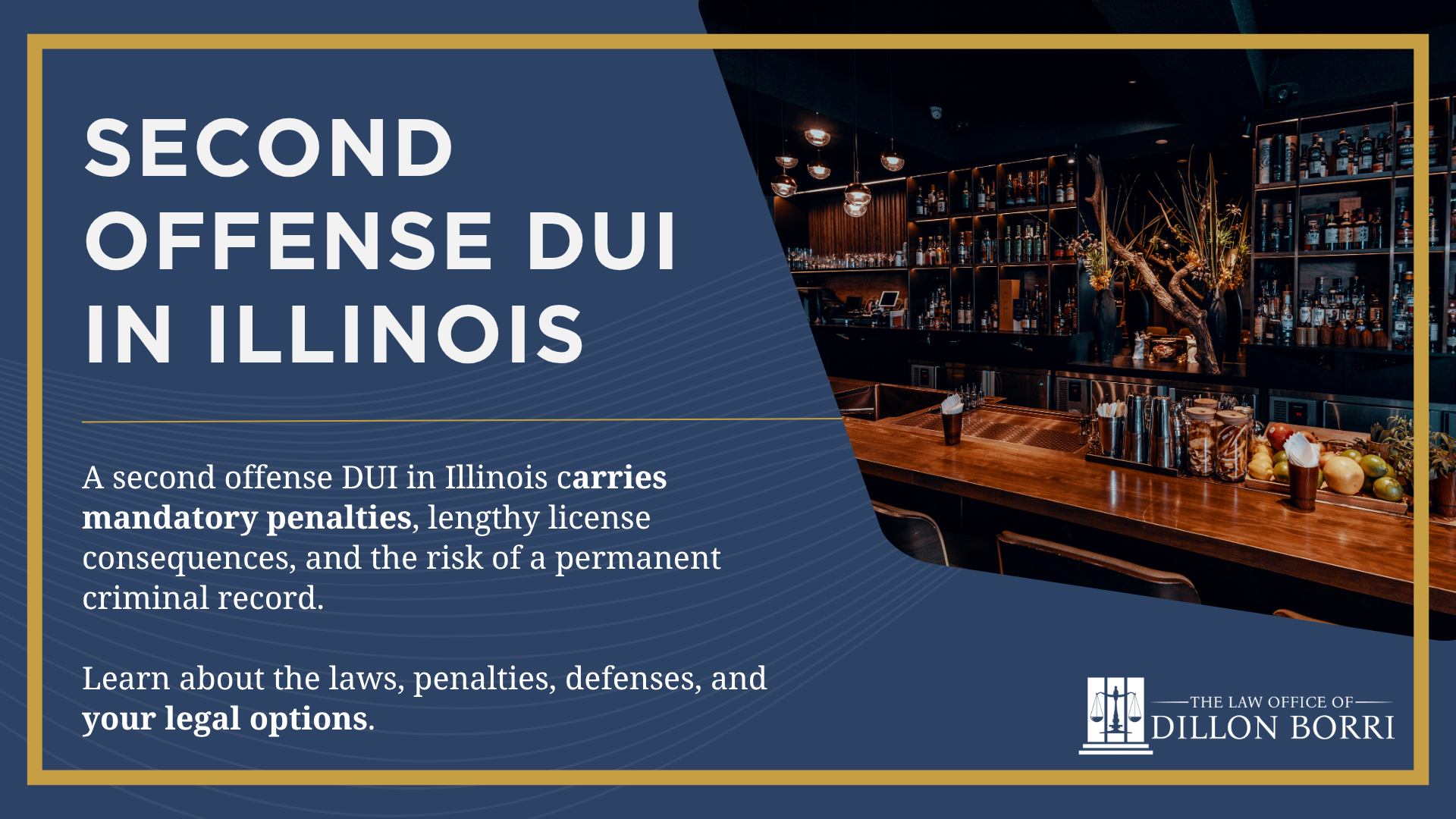 A second offense DUI in Illinois carries mandatory penalties, lengthy license consequences, and the risk of a permanent criminal record. Learn the laws, penalties, defenses, and your legal options.